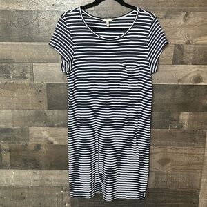 Cute White and Blue Striped Joie Dress